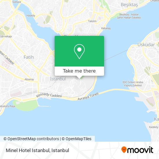 Minel Hotel Istanbul map