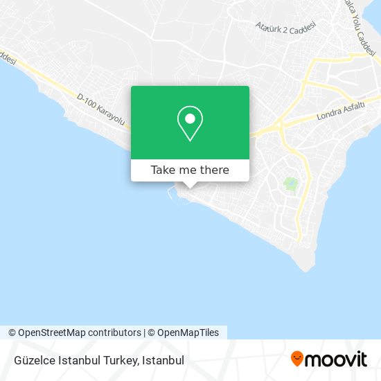 Güzelce Istanbul Turkey map