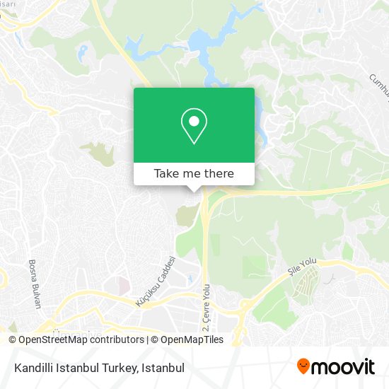 Kandilli Istanbul Turkey map