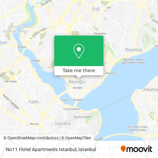 No11 Hotel Apartments Istanbul map
