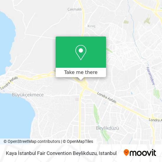 Kaya İstanbul Fair Convention Beylikduzu map