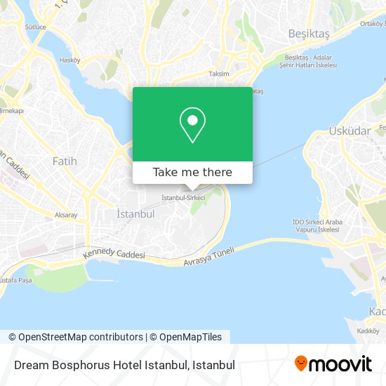 Dream Bosphorus Hotel Istanbul map