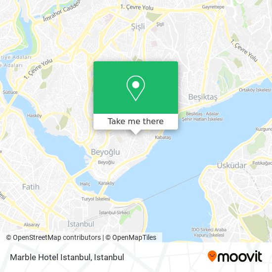 Marble Hotel Istanbul map