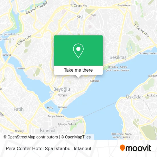 Pera Center Hotel Spa Istanbul map