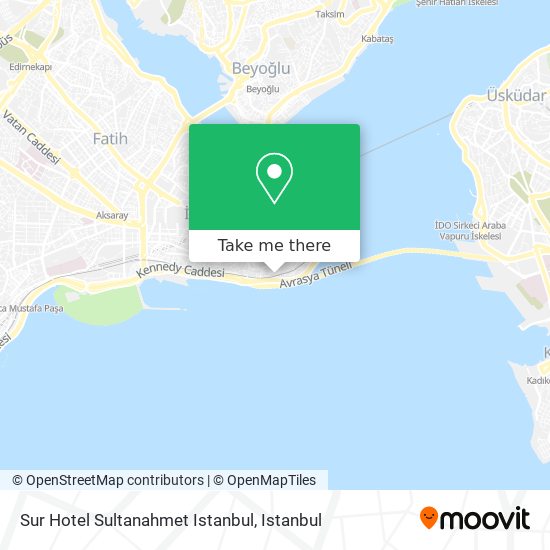 Sur Hotel Sultanahmet Istanbul map