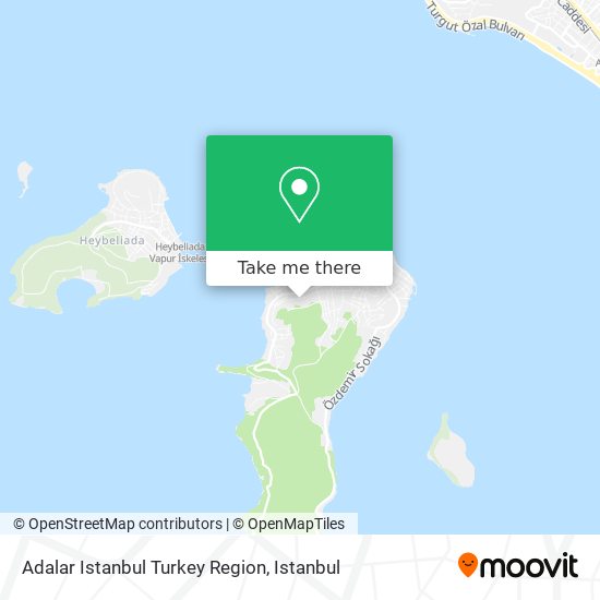 Adalar Istanbul Turkey Region map