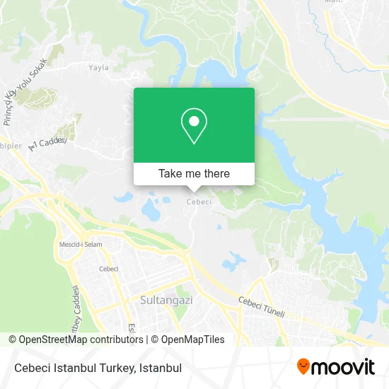 Cebeci Istanbul Turkey map