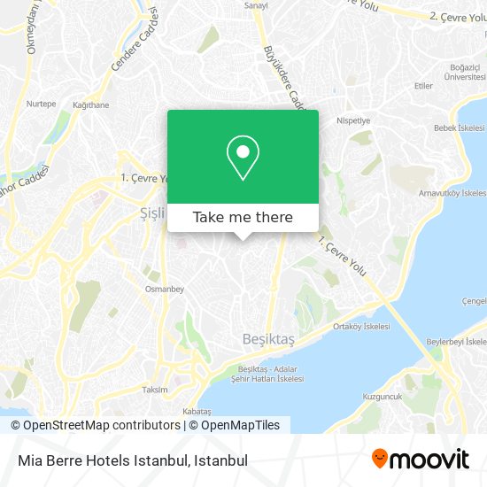 Mia Berre Hotels Istanbul map