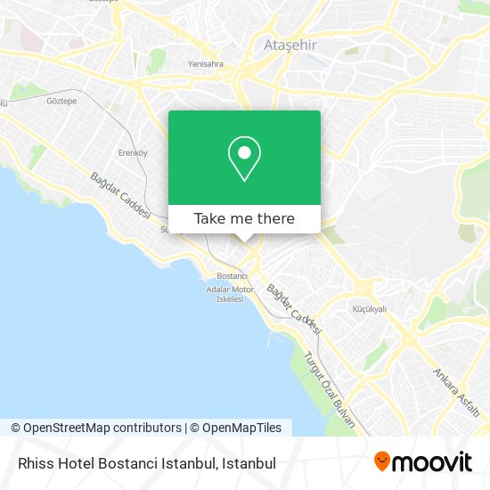 Rhiss Hotel Bostanci Istanbul map