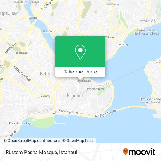 Rüstem Pasha Mosque map