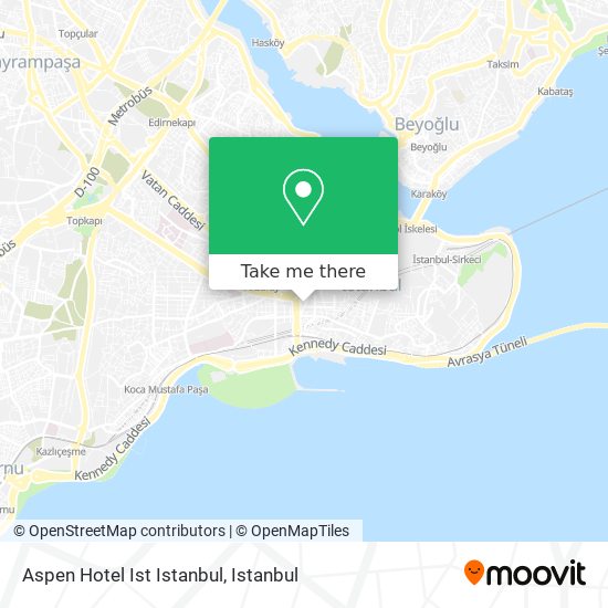 Aspen Hotel Ist Istanbul map