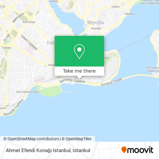 Ahmet Efendi Konağı Istanbul map