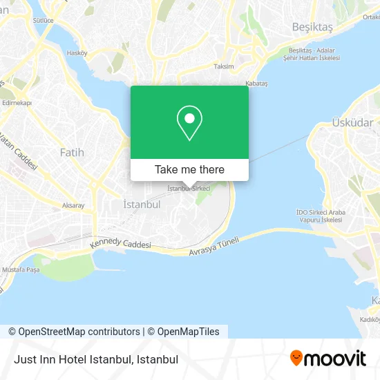 Just Inn Hotel Istanbul map