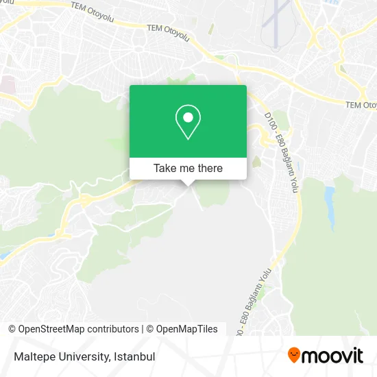 Maltepe University map