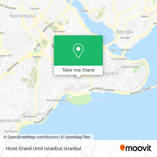 Hotel Grand Umit Istanbul map