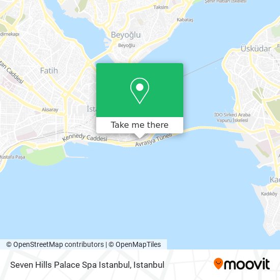 Seven Hills Palace Spa Istanbul map