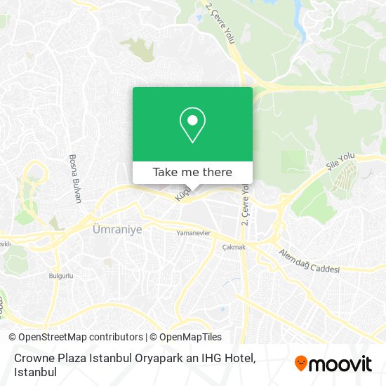 Crowne Plaza Istanbul Oryapark an IHG Hotel map