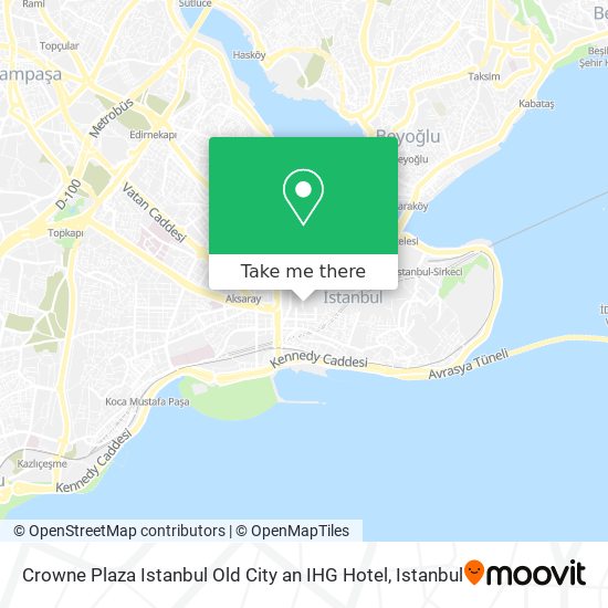 Crowne Plaza Istanbul Old City an IHG Hotel map
