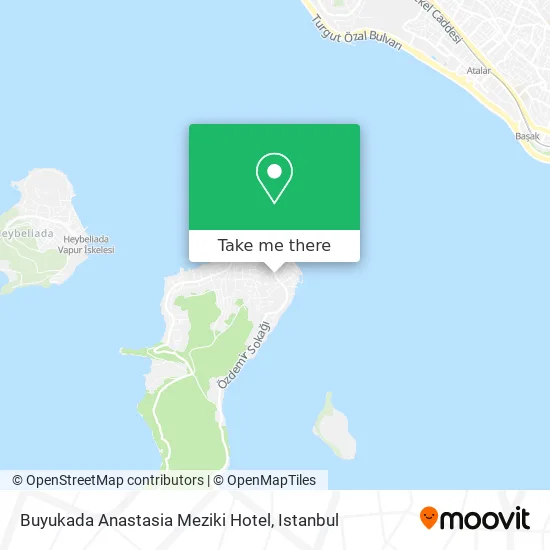 Buyukada Anastasia Meziki Hotel map