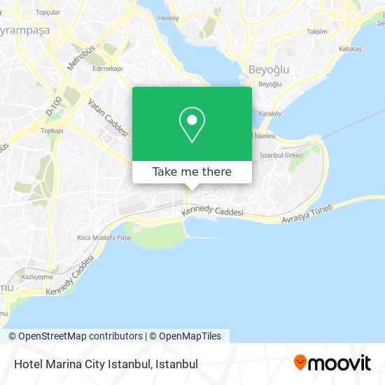 Hotel Marina City Istanbul map