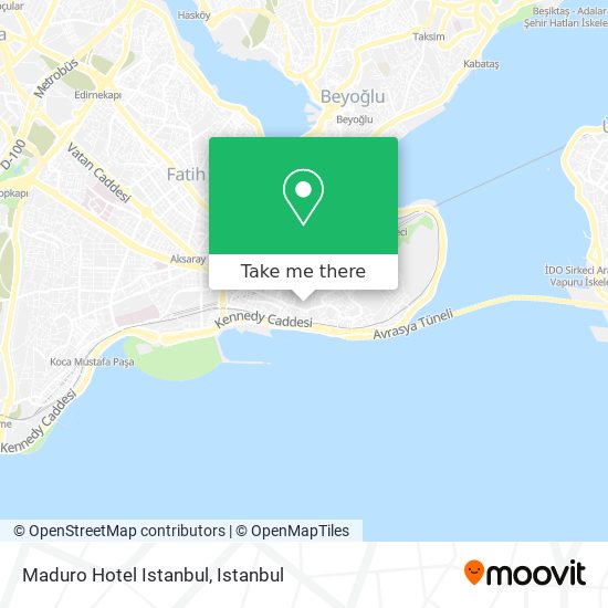 Maduro Hotel Istanbul map