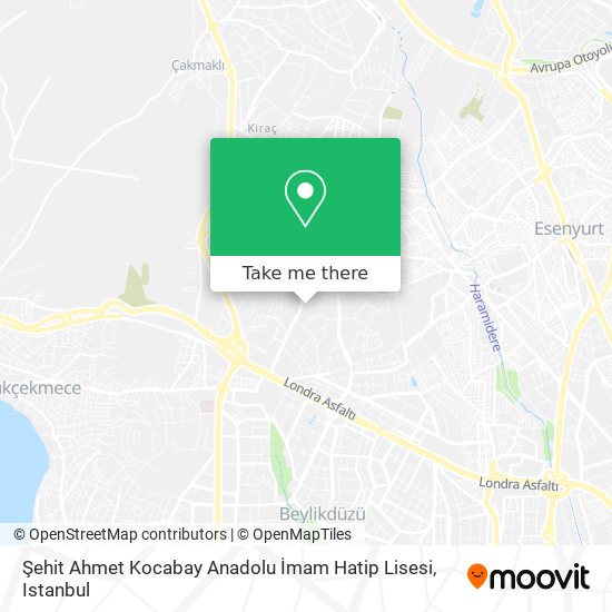 Şehit Ahmet Kocabay Anadolu İmam Hatip Lisesi map