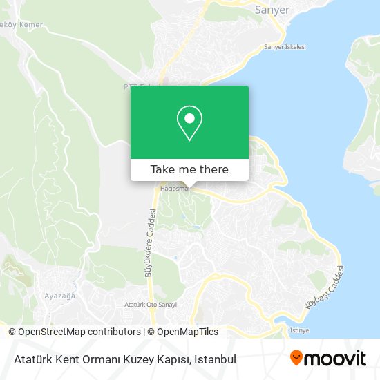 Atatürk Kent Ormanı Kuzey Kapısı map