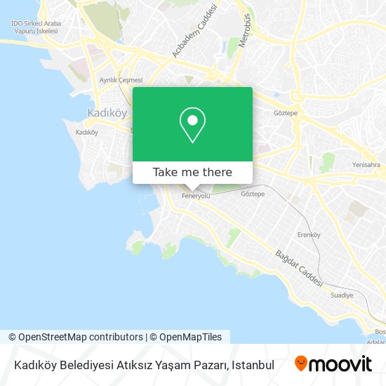 Kadıköy Belediyesi Atıksız Yaşam Pazarı map