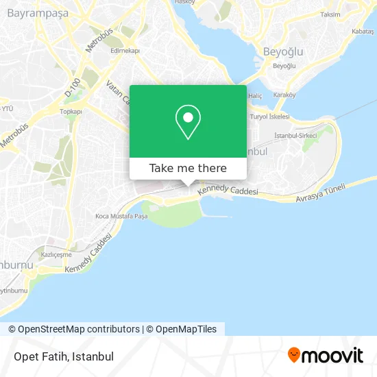 Opet Fatih map