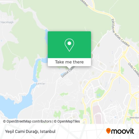 Yeşil Cami Durağı map