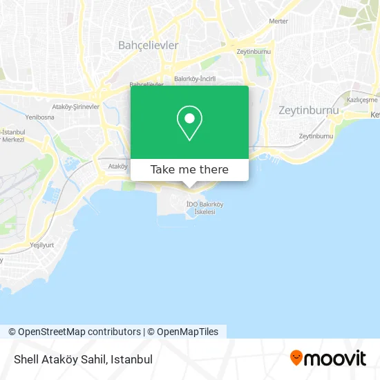 Shell Ataköy Sahil map