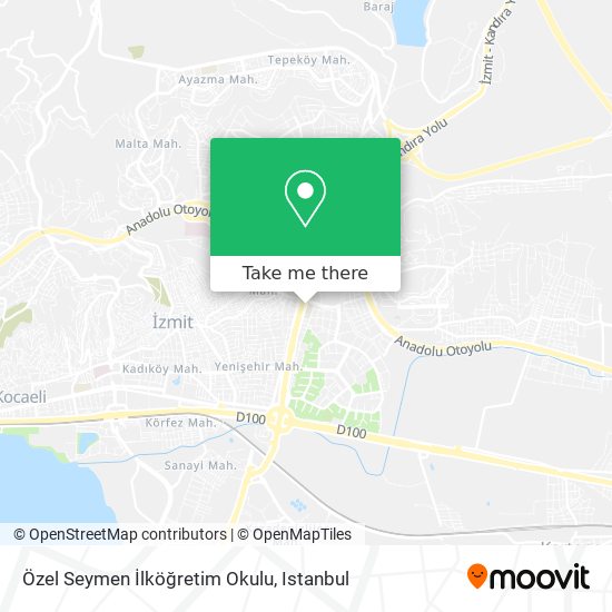 Özel Seymen İlköğretim Okulu map