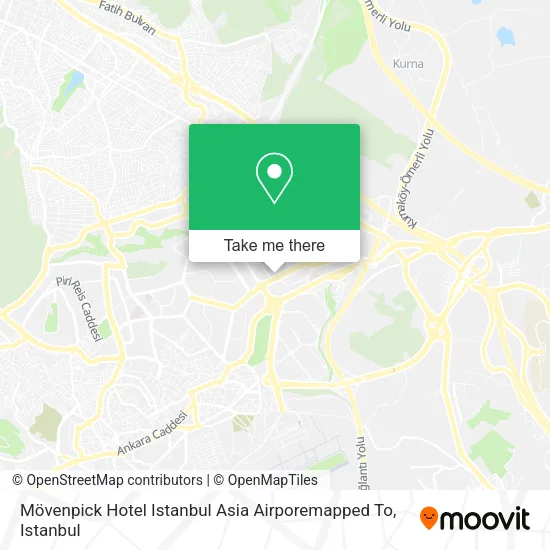 Mövenpick Hotel Istanbul Asia Airporemapped To map