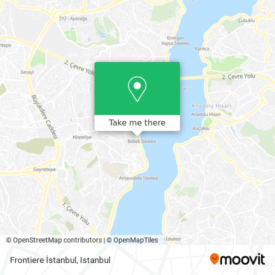 Frontiere İstanbul map