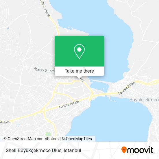 Shell Büyükçekmece Ulus map