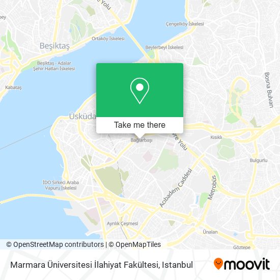 Marmara Üniversitesi İlahiyat Fakültesi map