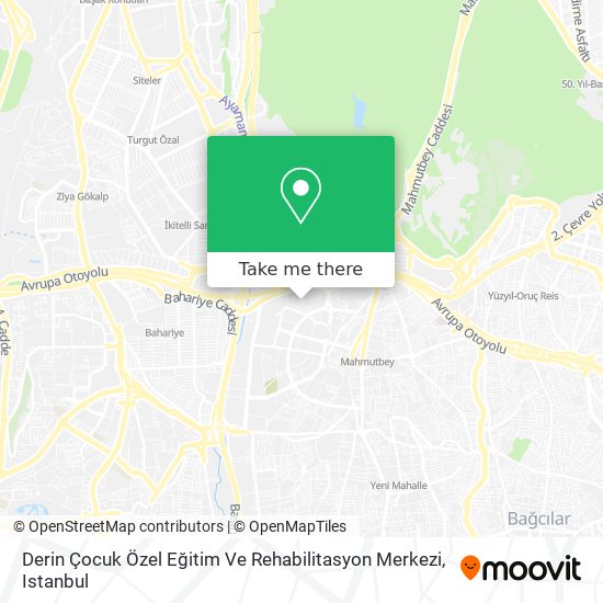 Derin Çocuk Özel Eğitim Ve Rehabilitasyon Merkezi map