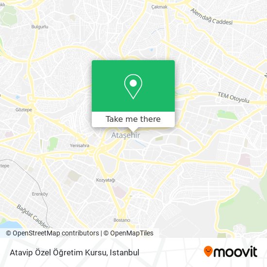 Atavip Özel Öğretim Kursu map
