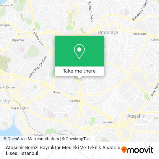 Ataşehir Remzi Bayraktar Mesleki Ve Teknik Anadolu Lisesi map