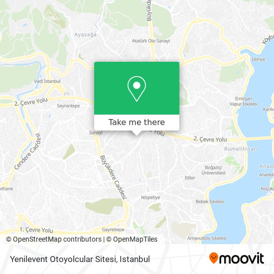 Yenilevent Otoyolcular Sitesi map