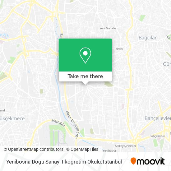 Yenibosna Dogu Sanayi Ilkogretim Okulu map