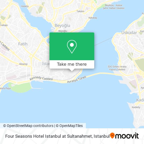 Four Seasons Hotel Istanbul at Sultanahmet map