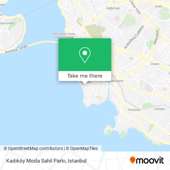 Kadıköy Moda Sahil Parkı map