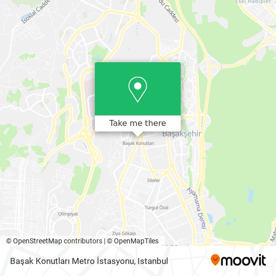 Başak Konutları Metro İstasyonu map