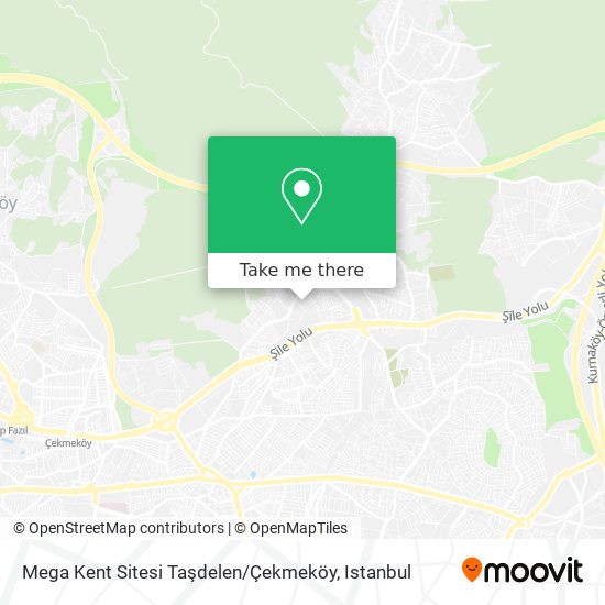 Mega Kent Sitesi Taşdelen / Çekmeköy map