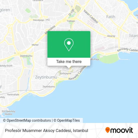 Profesör Muammer Aksoy Caddesi map