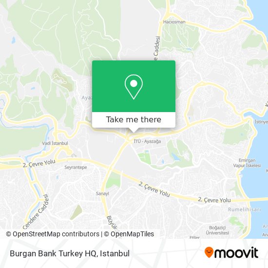 Burgan Bank Turkey HQ map