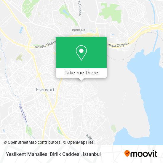 Yesilkent Mahallesi Birlik Caddesi map