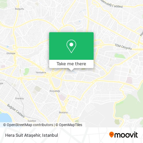 Hera Suit Ataşehir map