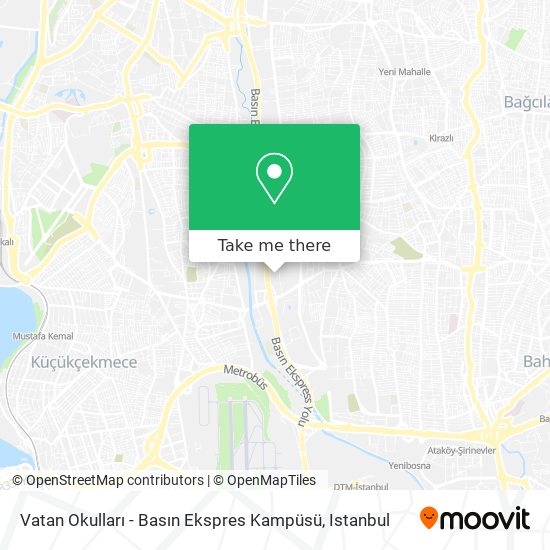 Vatan Okulları - Basın Ekspres Kampüsü map